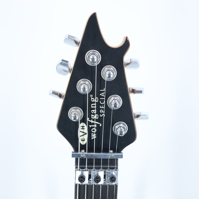 EVH Limited Edition Wolfgang Special Striped Series Guitar w/ Gig Bag - Distressed Ivory