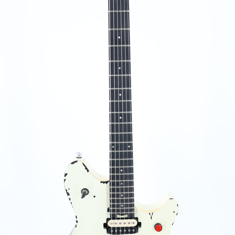 EVH Limited Edition Wolfgang Special Striped Series Guitar w/ Gig Bag - Distressed Ivory