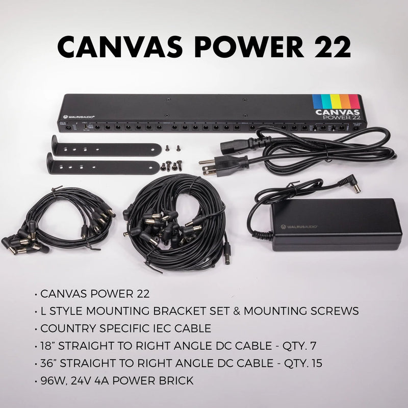 Walrus Audio Canvas Power 22 22-Output Isolated Power Supply