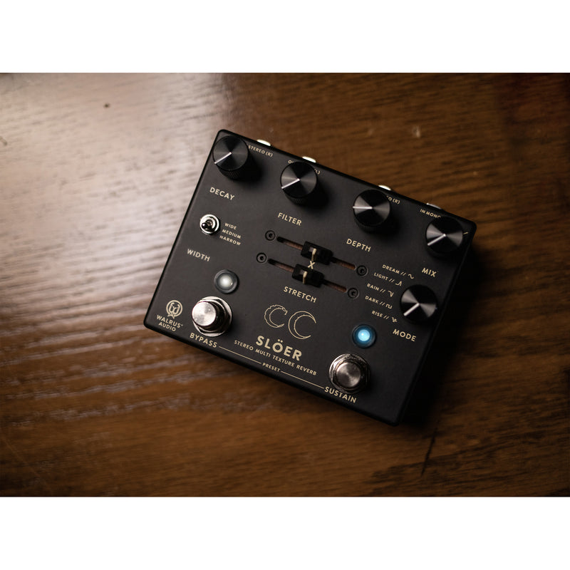 Walrus Audio SLOER Stereo Ambient Reverb Pedal - Black