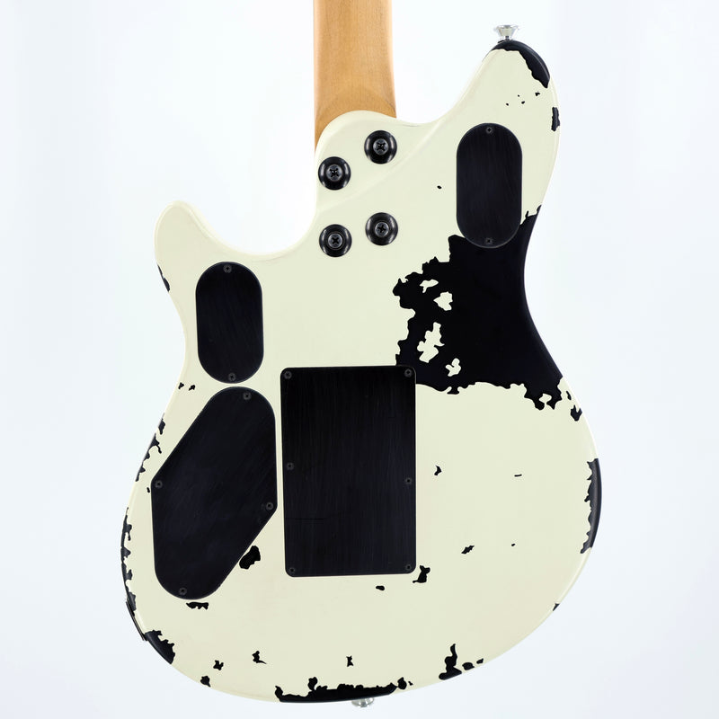EVH Limited Edition Wolfgang Special Striped Series Guitar w/ Gig Bag - Distressed Ivory