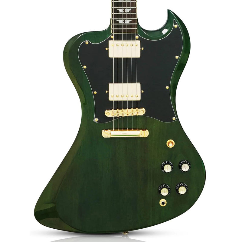 Woodrite Revelator Guitar w/ Hardshell Case - Emerald Green