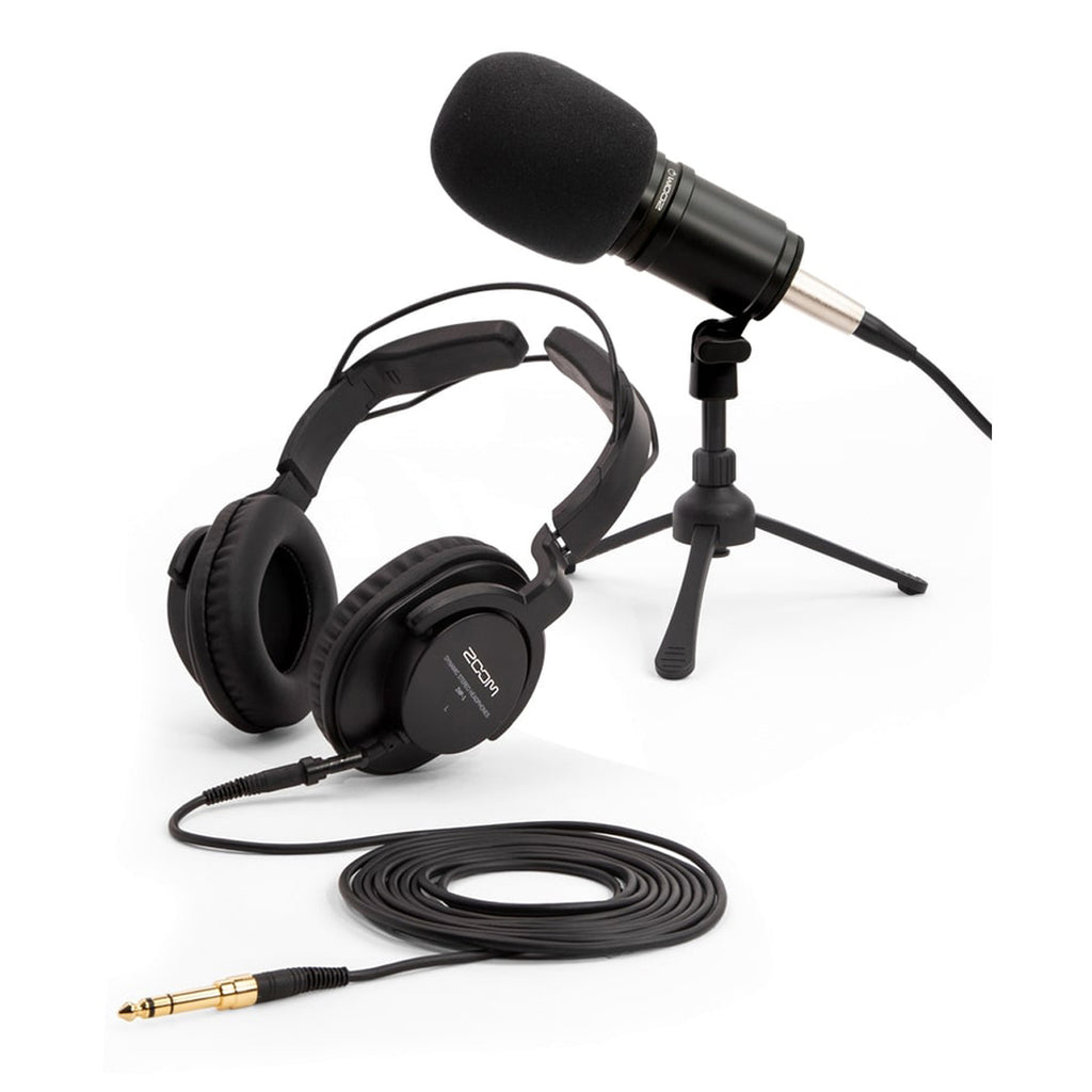 Zoom ZDM-1 Podcast Microphone and Headphone Bundle