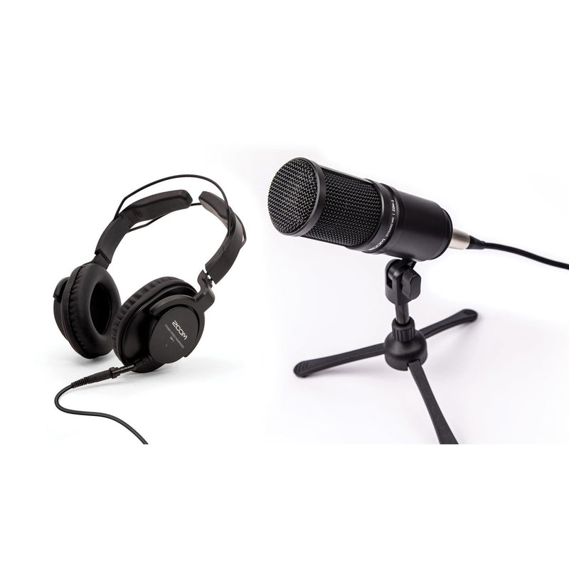 Zoom ZDM-1 Podcast Microphone and Headphone Bundle