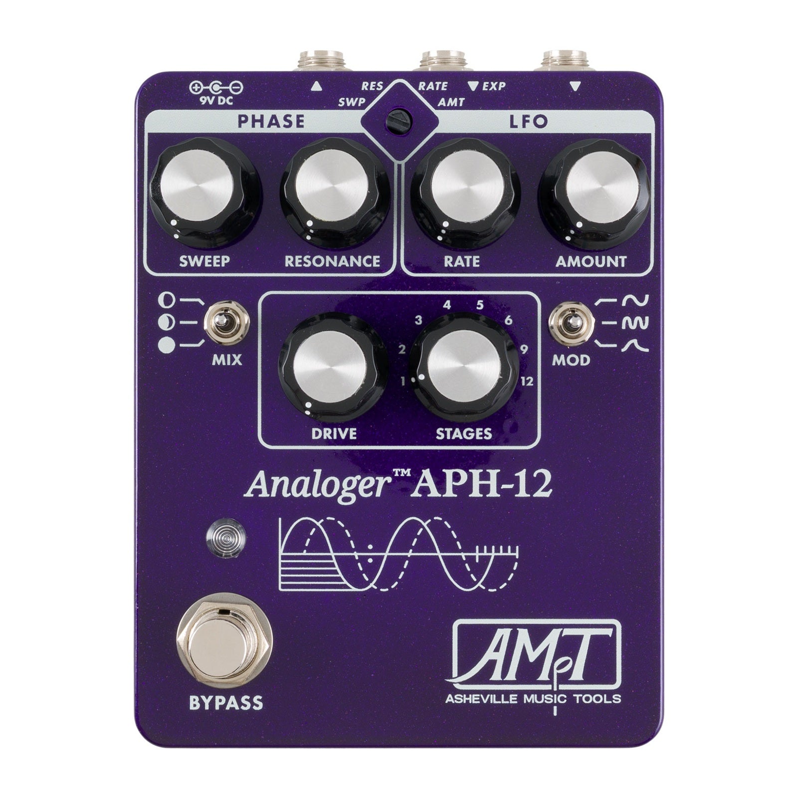 Asheville Music Tools APH-12 12-Stage Phaser Pedal New