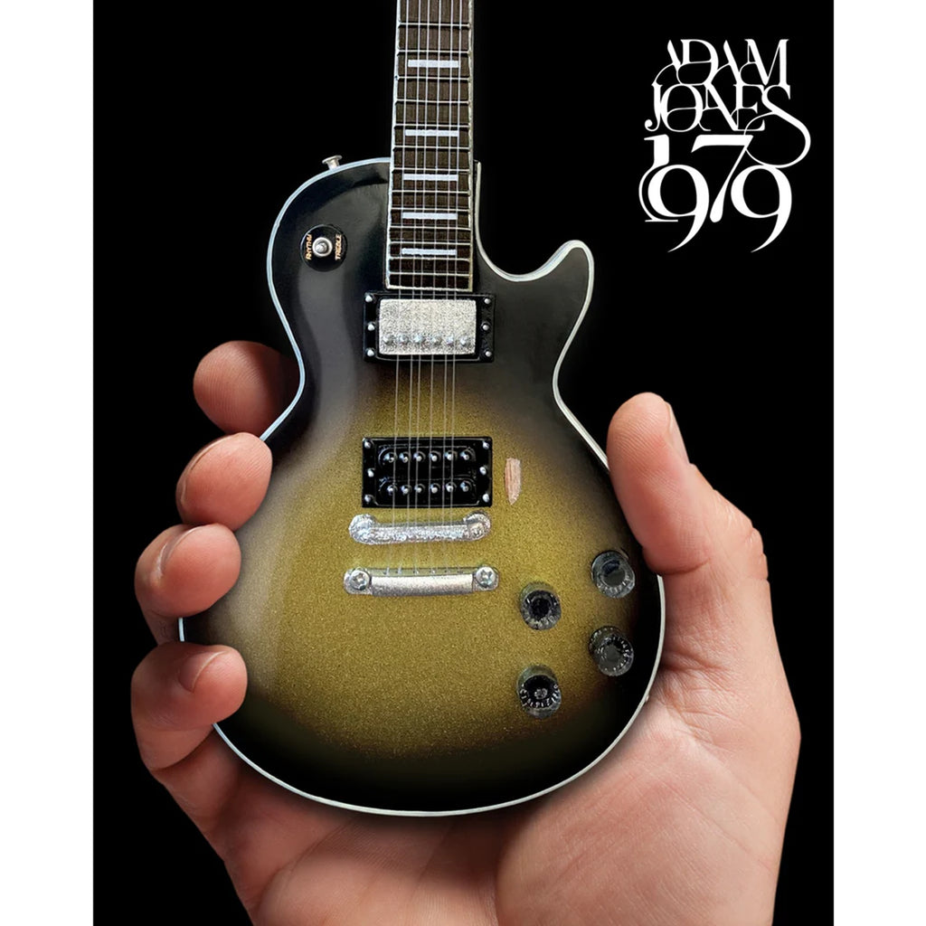 Axe Heaven Adam Jones 1979 Gibson Les Paul Custom - Antique Silverburst Mini Guitar Replica