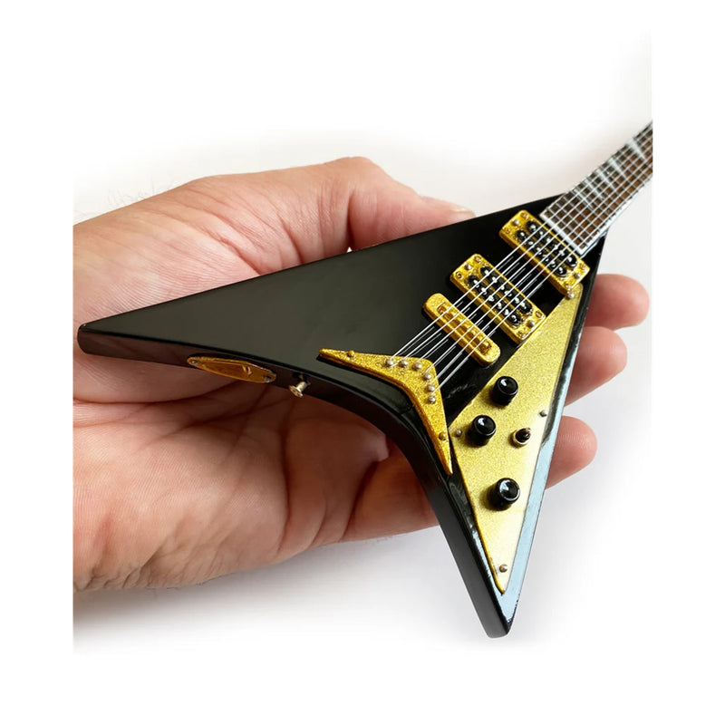 Axe Heaven Signature Randy Rhoads Black Jackson V Mini Guitar Replica