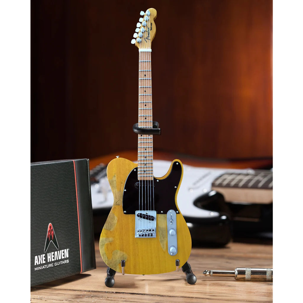 Axe Heaven Vintage BOSS Blonde Licensed Fender Tele Mini Guitar Replica