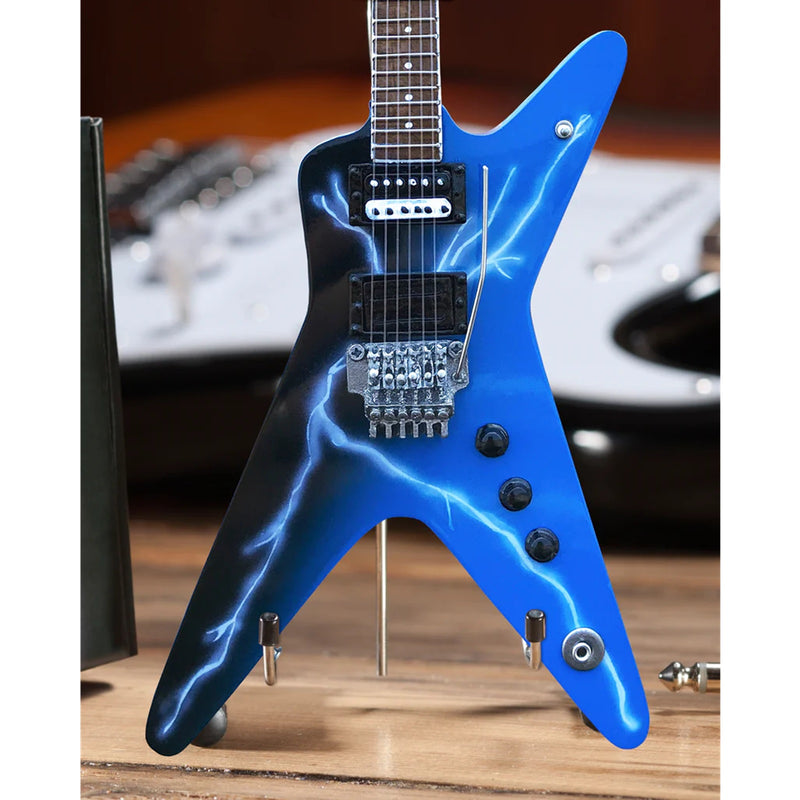 Axe Heaven Licensed Dean Dimebag Darrell FROM HELL Lightning Bolt Mini Guitar Replica