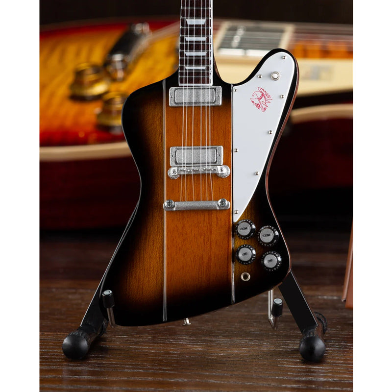 Axe Heaven Gibson Firebird V Vintage Sunburst Mini Guitar Replica