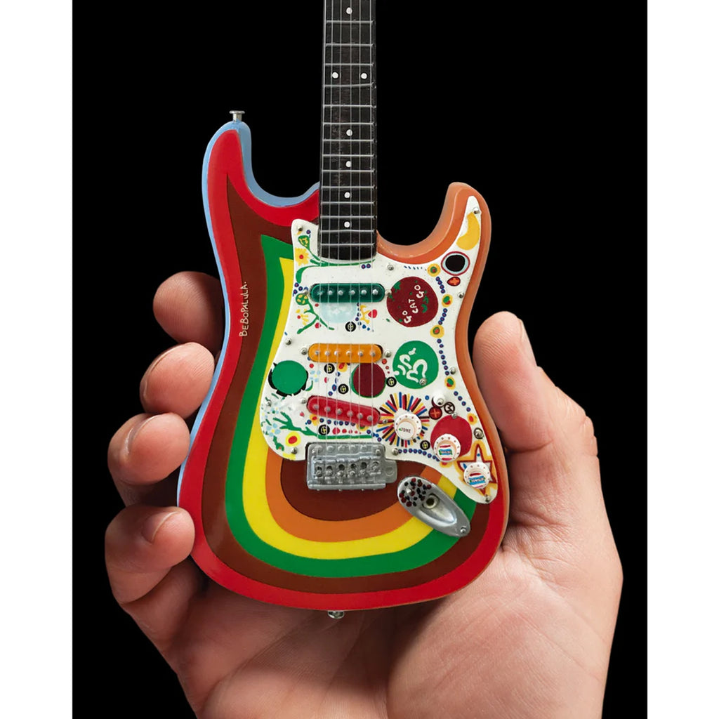 Axe Heaven George Harrison Fender Strat Rocky Fab Four Mini Guitar Replica