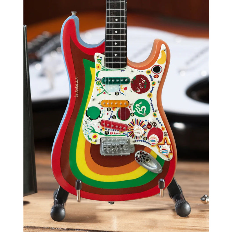 Axe Heaven George Harrison Fender Strat Rocky Fab Four Mini Guitar Replica