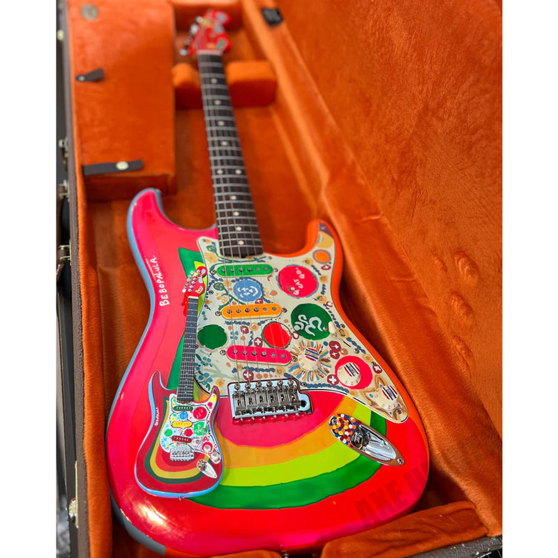 Axe Heaven George Harrison Fender Strat Rocky Fab Four Mini Guitar Replica