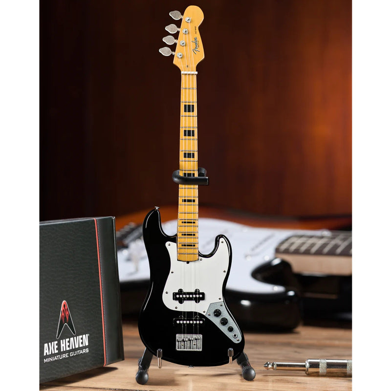 Axe Heaven Geddy Lee Fender Jazz Bass with Black Inlays Mini Guitar Replica