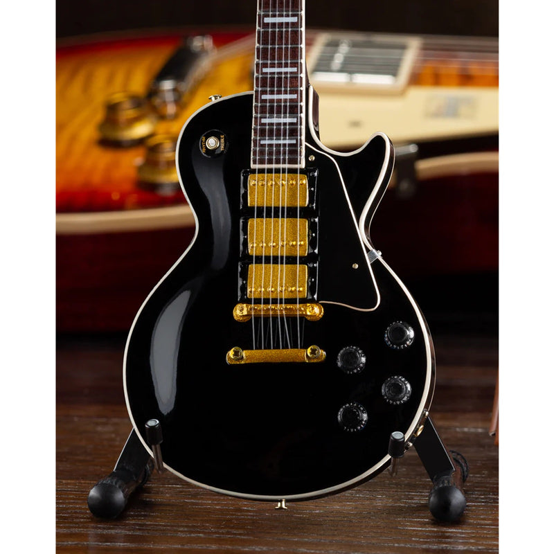 Axe Heaven Gibson Les Paul Custom Ebony Mini Guitar Replica