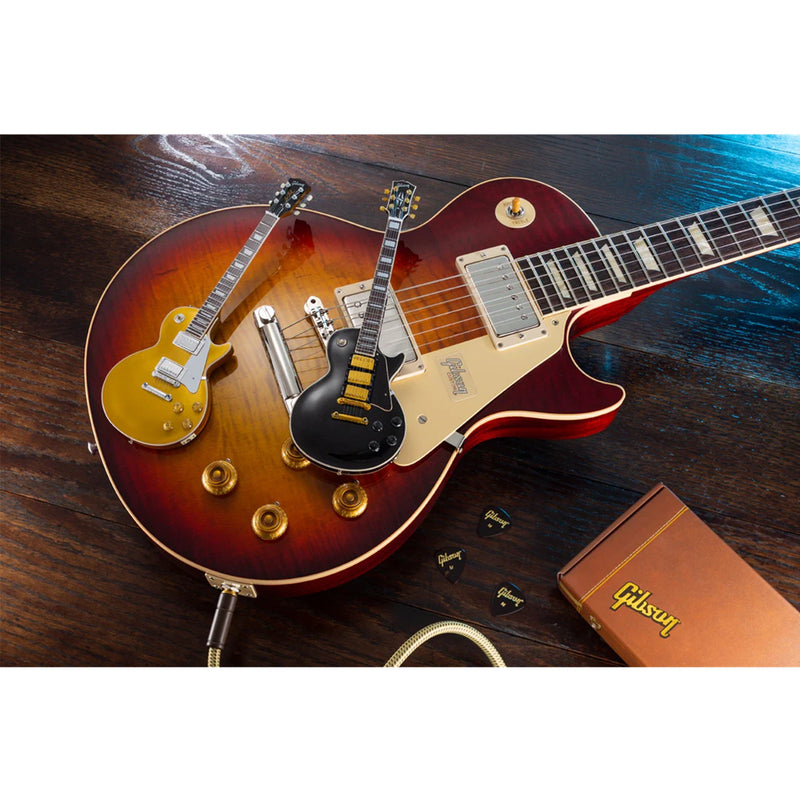 Axe Heaven Gibson Les Paul Custom Ebony Mini Guitar Replica