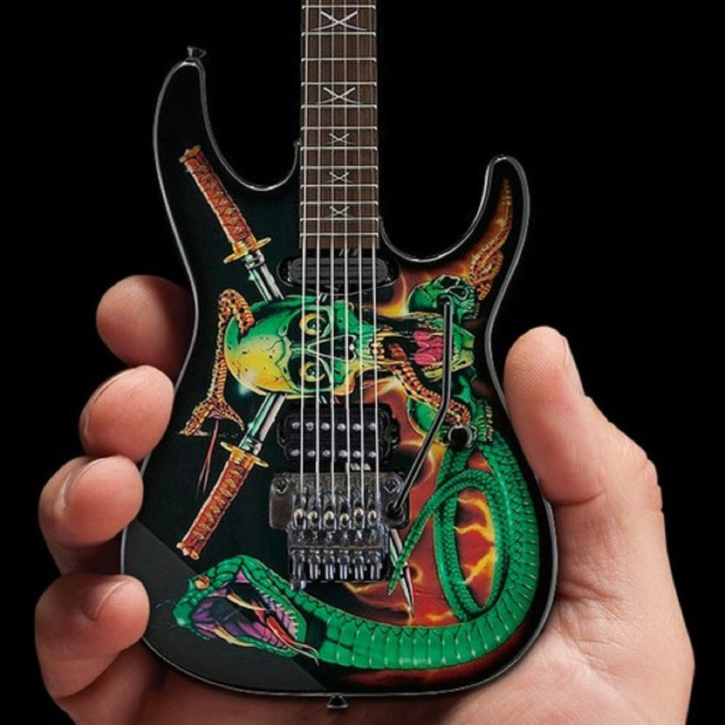 Axe Heaven Officially Licensed George Lynch Skulls & Snakes Mini Guitar Replica Collectible
