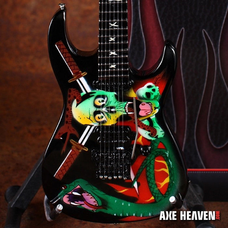 Axe Heaven Officially Licensed George Lynch Skulls & Snakes Mini Guitar Replica Collectible