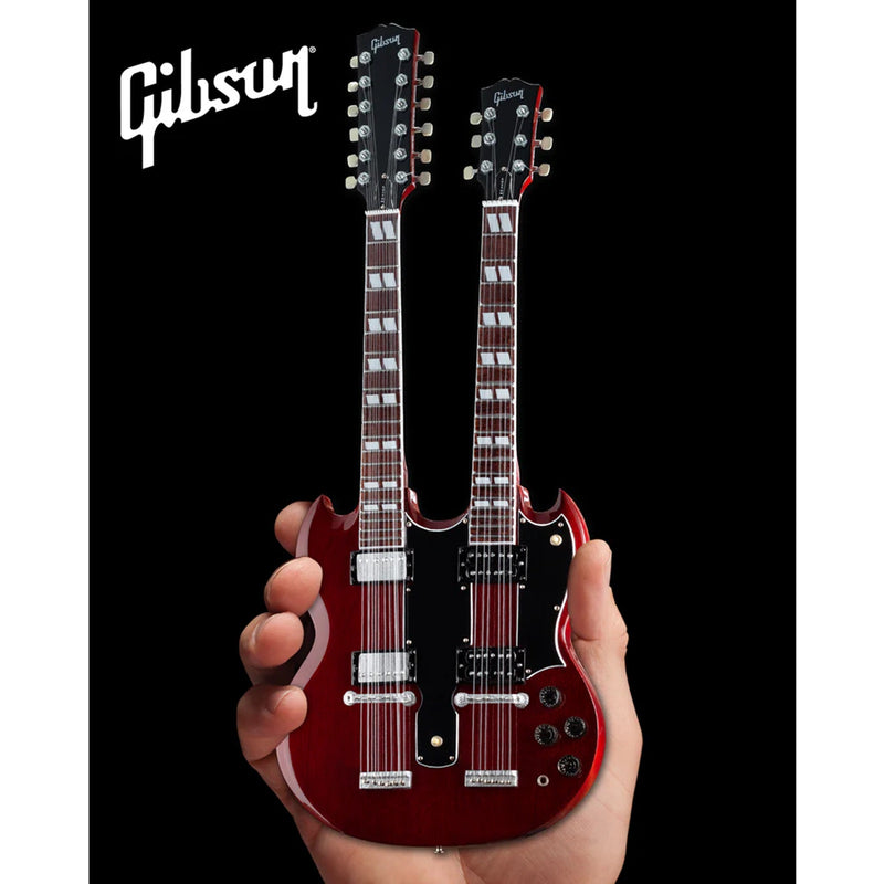 Axe Heaven Gibson SG EDS-1275 Doubleneck Cherry Mini Guitar Replica