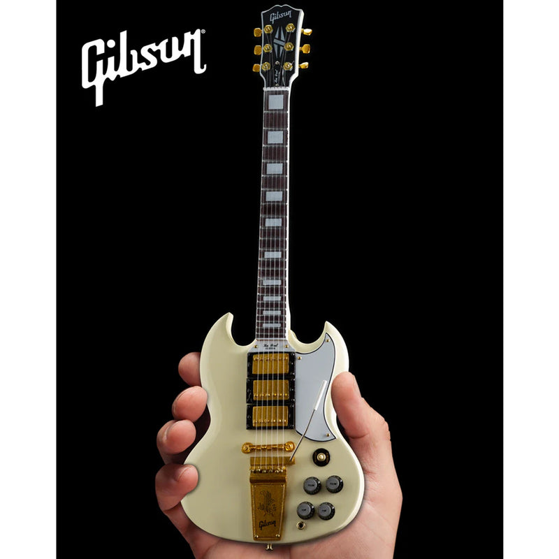 Axe Heaven Gibson 1964 SG Custom White Mini Guitar Replica