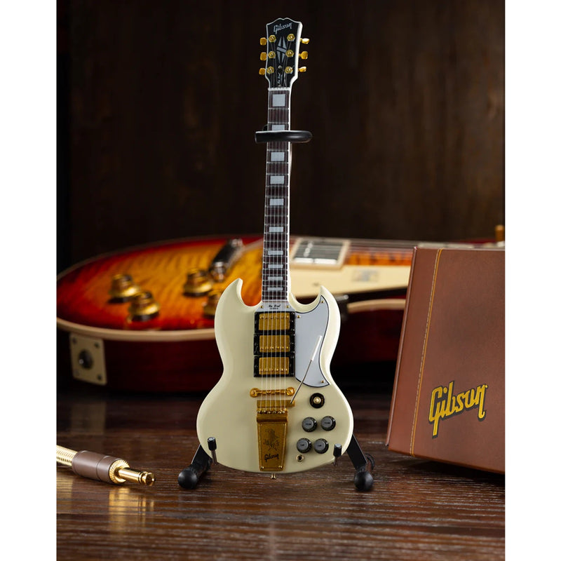 Axe Heaven Gibson 1964 SG Custom White Mini Guitar Replica