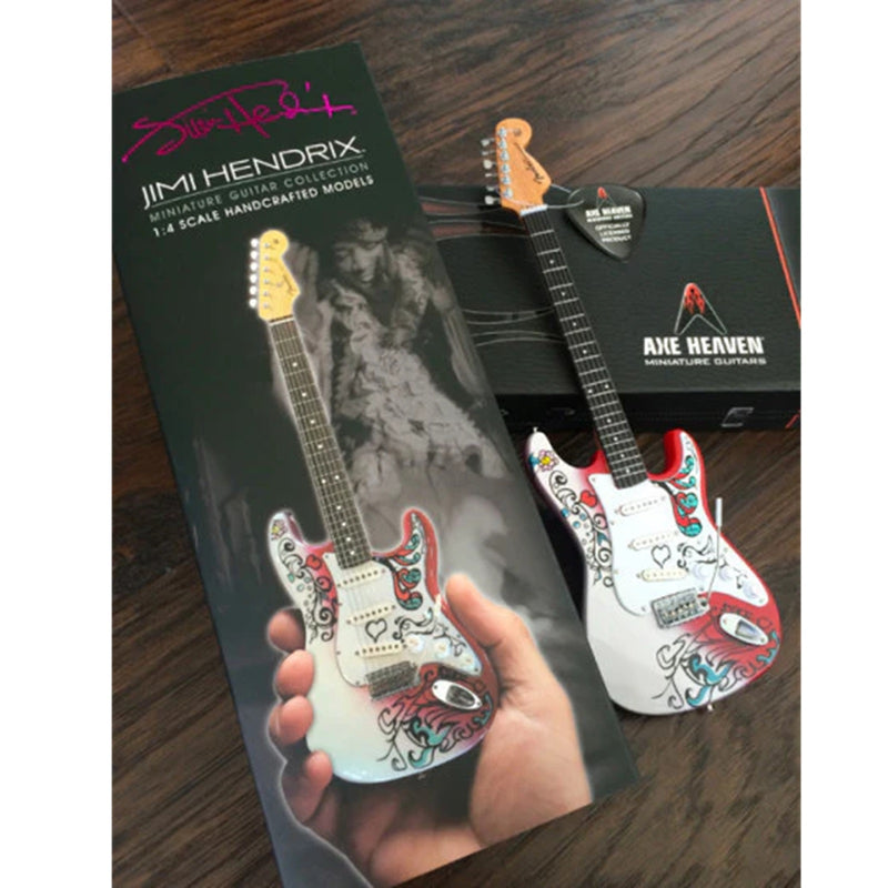 Axe Heaven Officially Licensed Jimi Hendrix Fender Strat Monterey Mini Guitar Replica