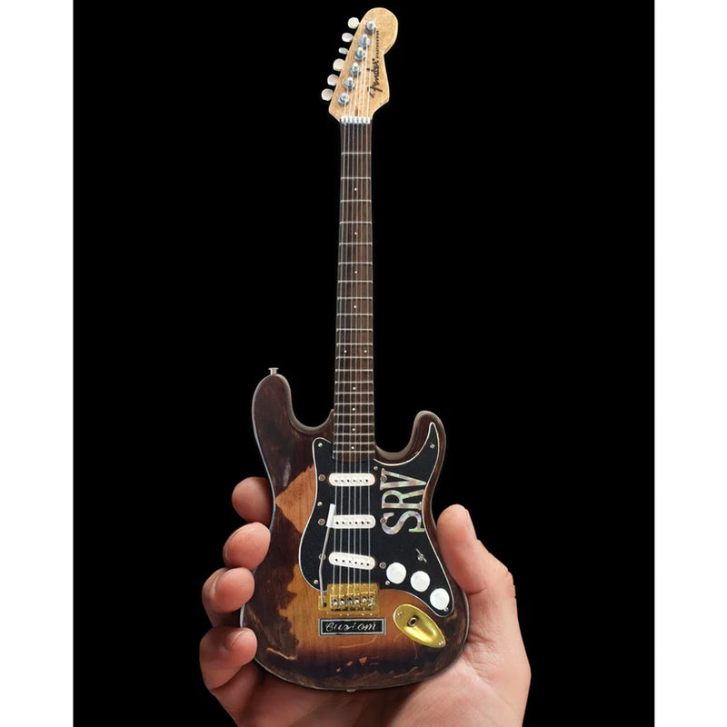 Axe Heaven Official Stevie Ray Vaughan Distressed SRV Custom Strat Mini Guitar Replica