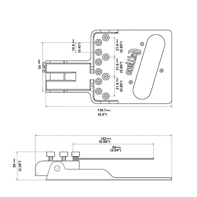 Certano T-Bender B&G Bender Bridge for Telecaster