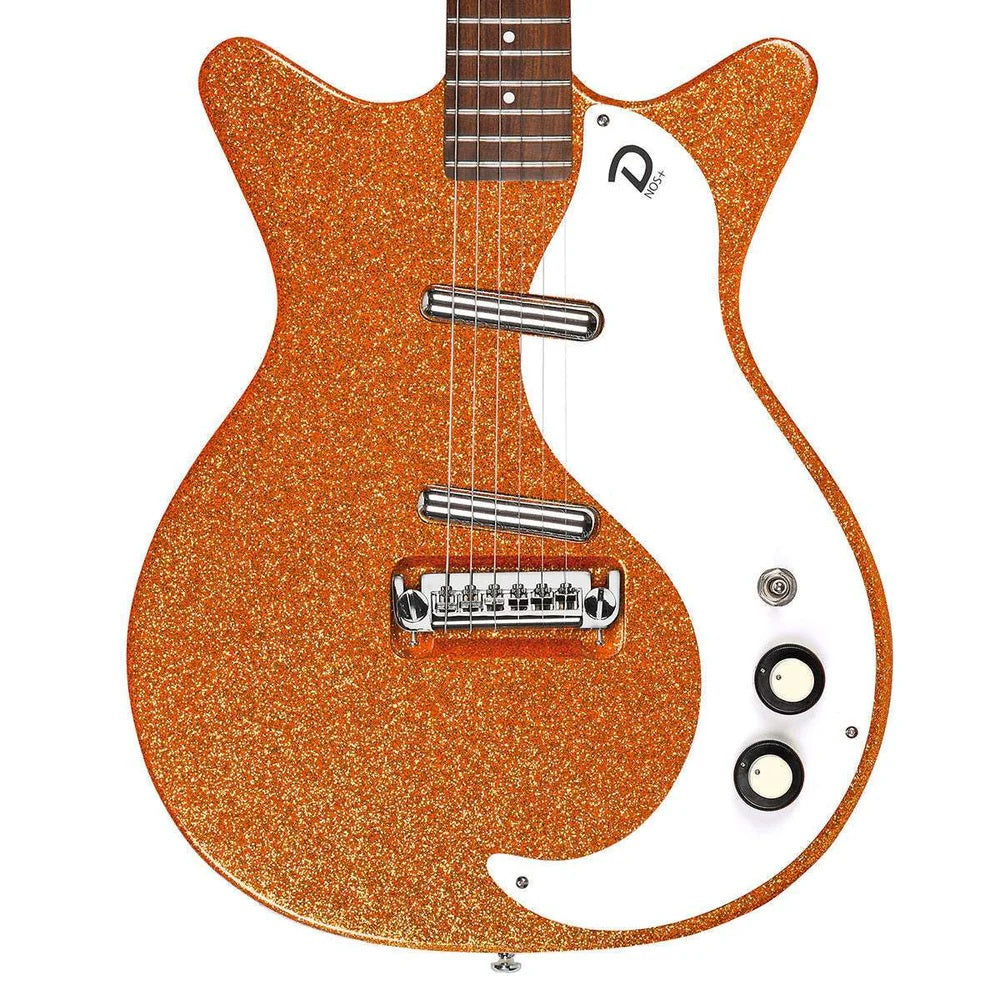 Danelectro 59M NOS+ 60th Anniversary Guitar - Orange Metalflake