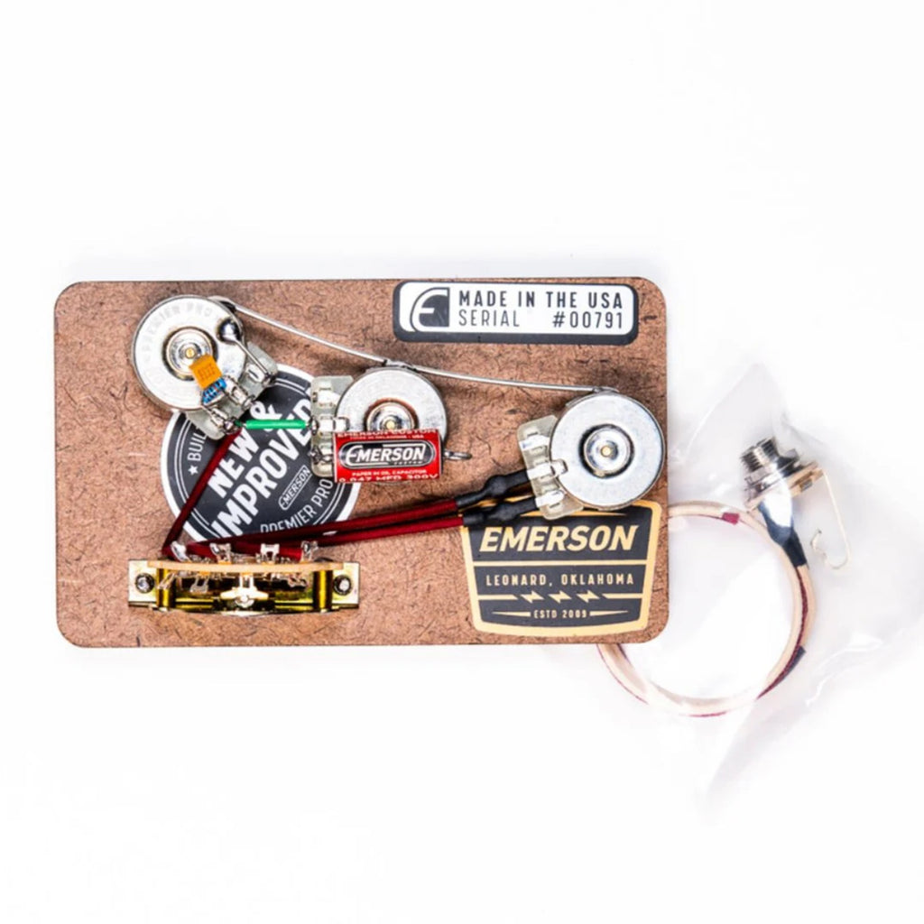Emerson Custom Premier Pro Stratocaster 5-Way Blender 250k Ohm Pot Prewired Kit