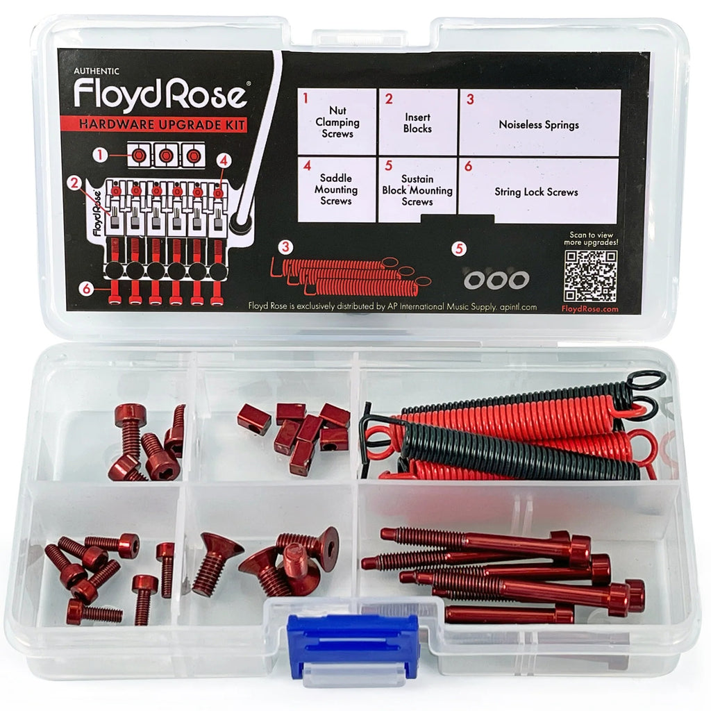 Floyd Rose Stainless Steel Hardware Upgrade Kit - Red