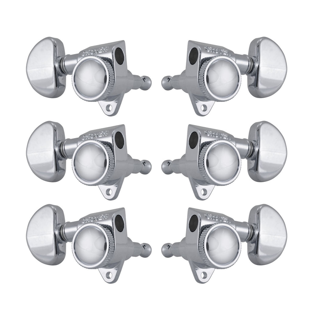 Grover 502C Roto-Grip Locking Rotomatic Tuners, 3-Per-Side - Chrome