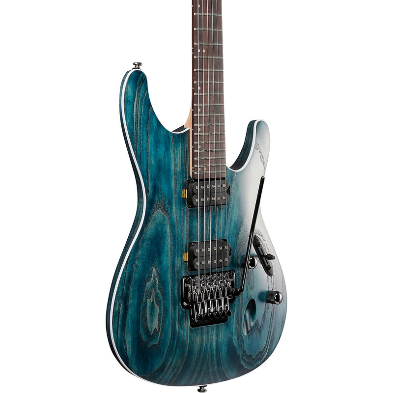 Ibanez S520AHOBF S Standard 6str Electric Guitar  - Cosmic Blue Stained Flat