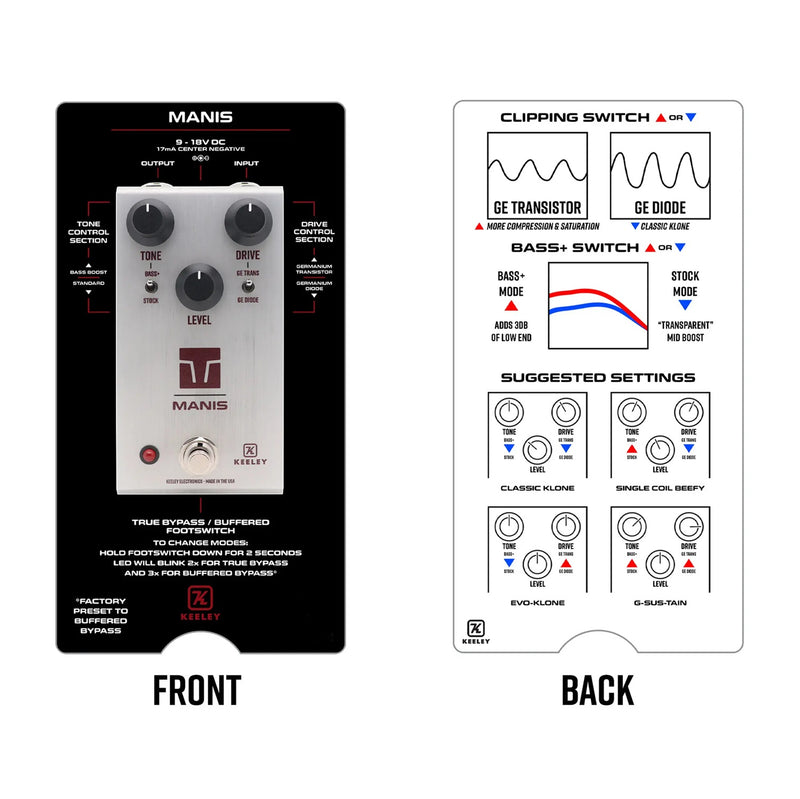 Keeley Manis Overdrive Pedal