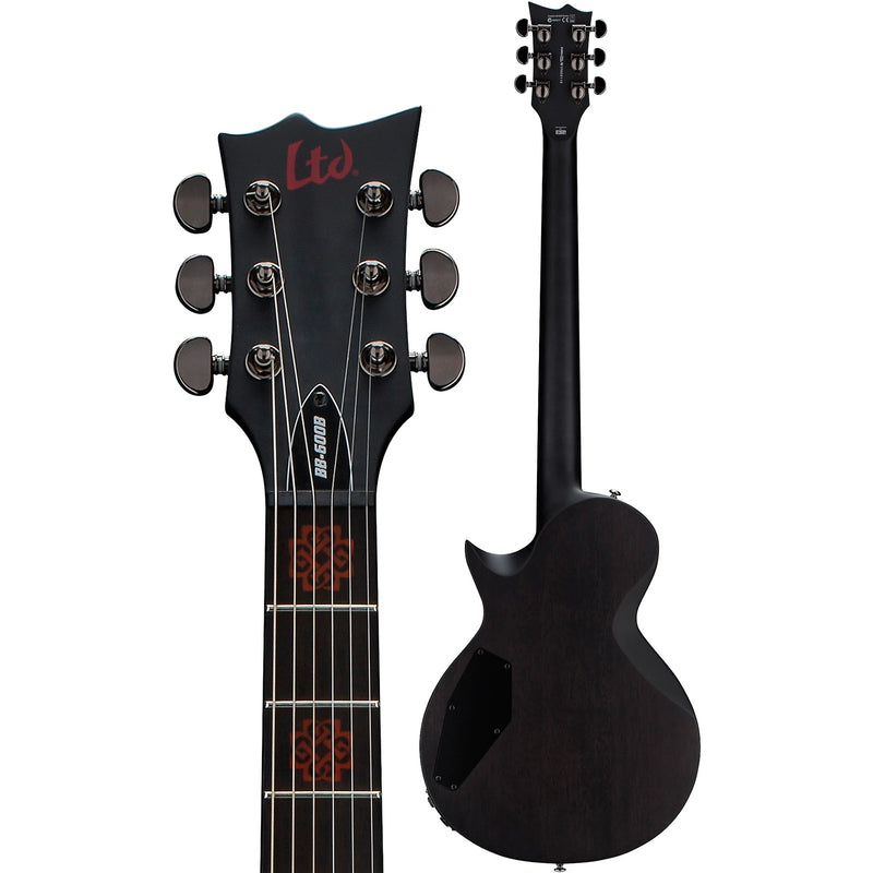 LTD BB-600 Ben Burnley Signature Baritone Guitar - ST Black Satin SB