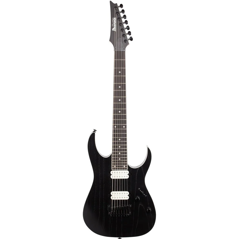 Ibanez RGR752AHBF RG Prestige 7-String Guitar w/ Dimarzio Pickups & Hardshell Case - Weathered Black