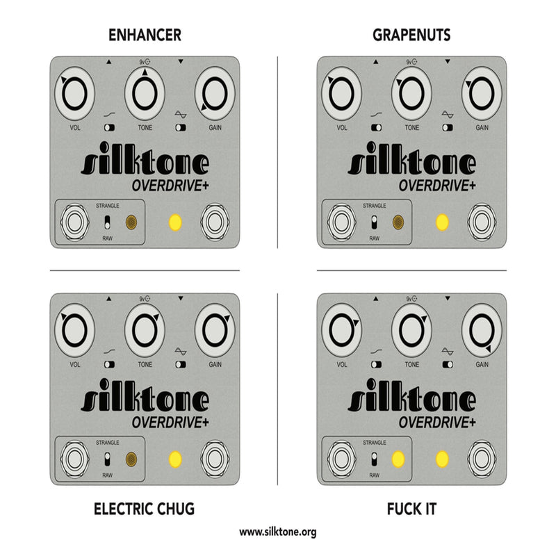 Silktone Overdrive+ Pedal (Dark Gray)