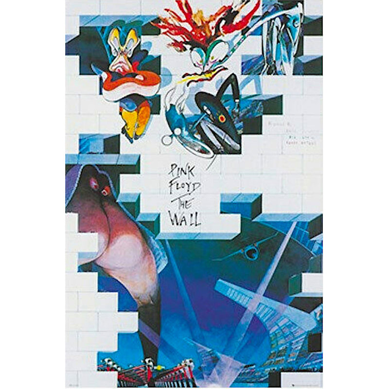 Pink Floyd The Wall Bricks Poster