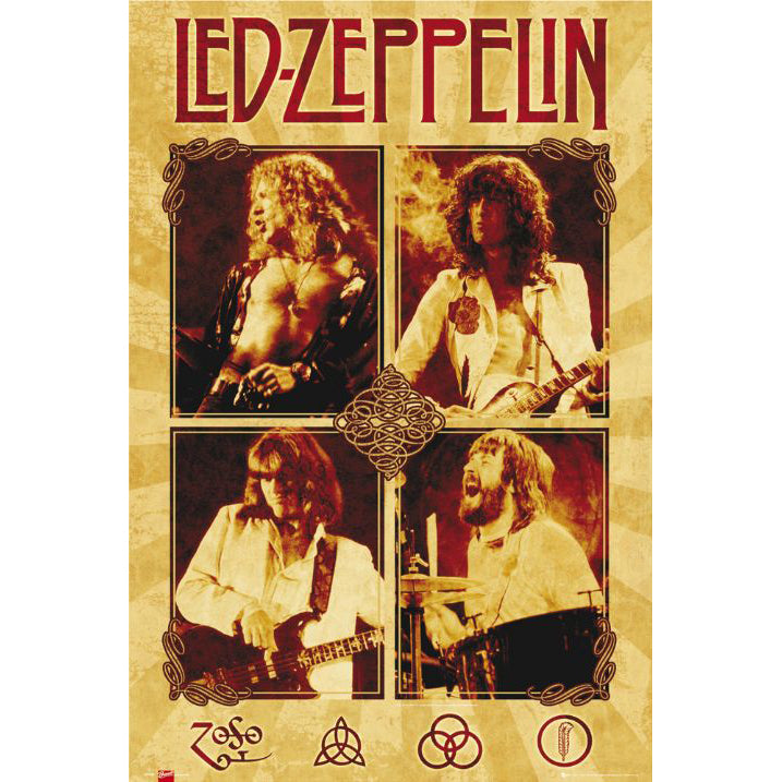 Led Zeppelin Parchment Poster