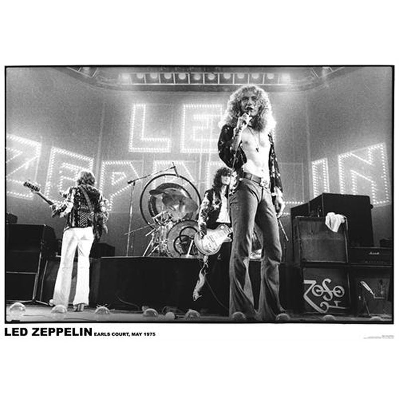 Led Zeppelin Earls 1975 Poster