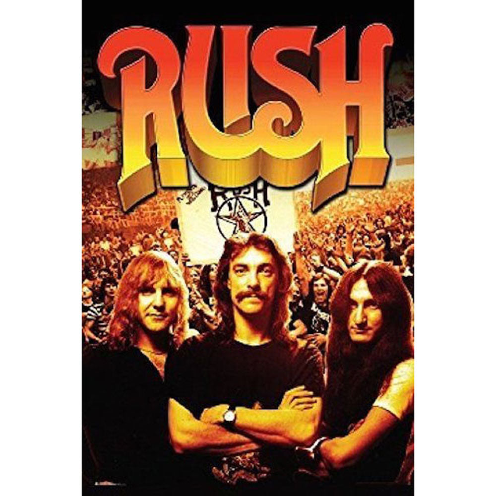 Rush Group with Crowd Poster – Motor City Guitar