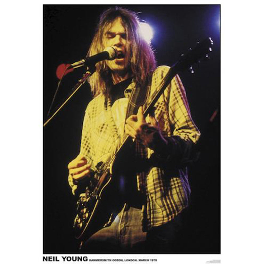 Neil Young London 76 Poster