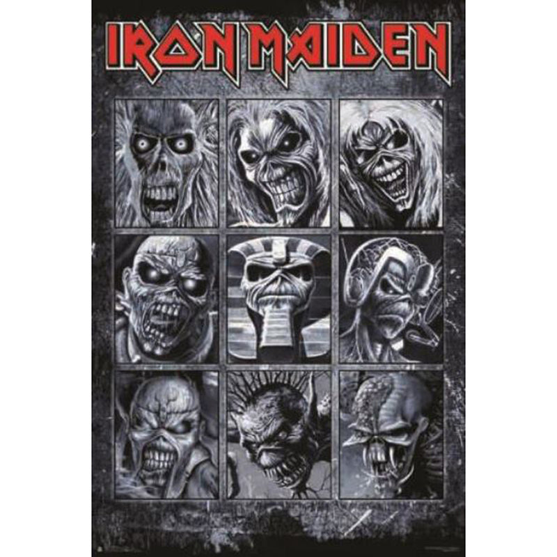 Iron Maiden Faces Eddie Poster