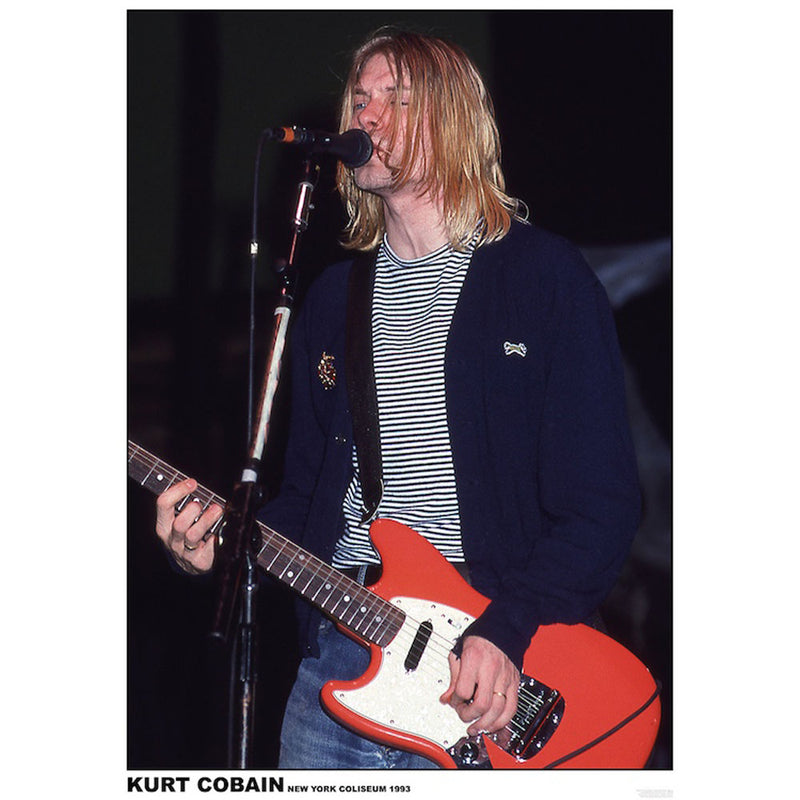 Nirvana Kurt Cobain Mic Poster