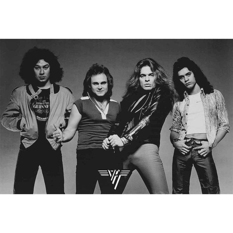 Van Halen B&W Group Poster
