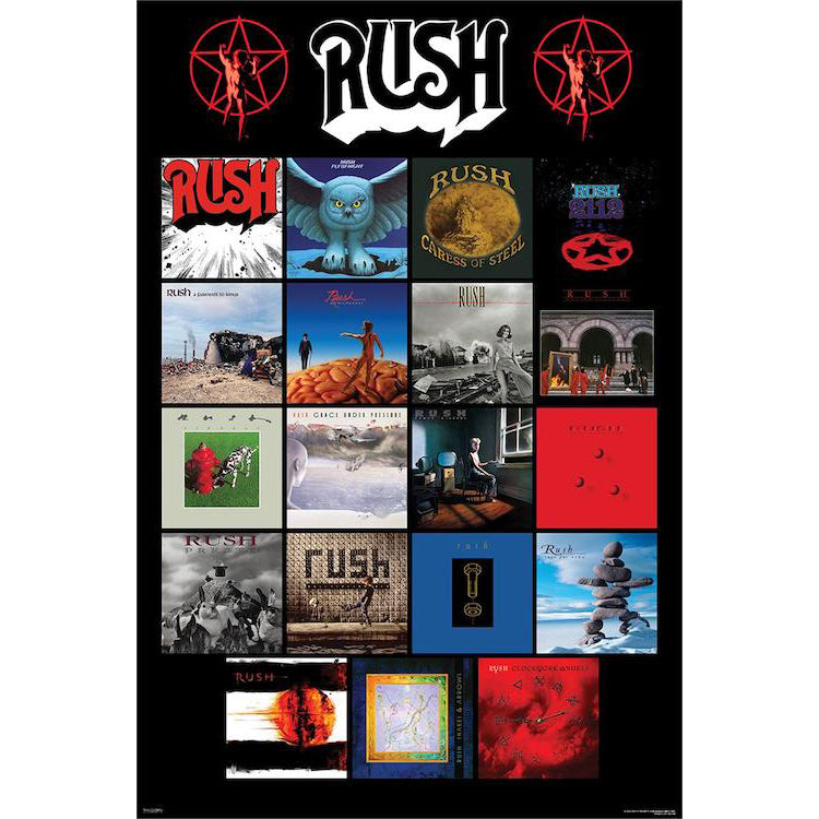 Rush Album Covers Poster