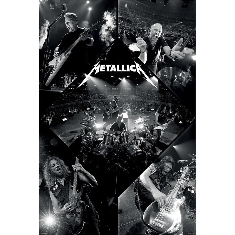 Metallica B&W Montage Poster