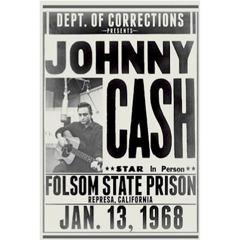 Johnny Cash Folsom State Prison 68 Poster