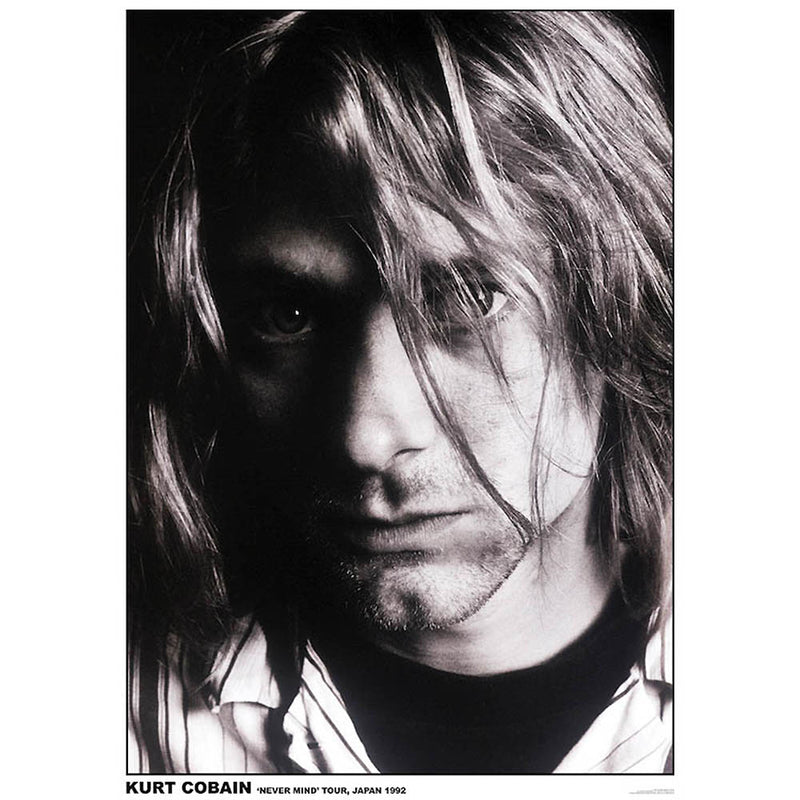 Kurt Cobain Nevermind Tour Japan 1992 Poster