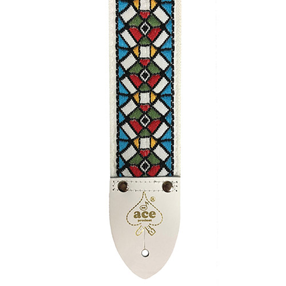 Ace Vintage Reissue Guitar Strap - Stained Glass (Jimi Hendrix Style)